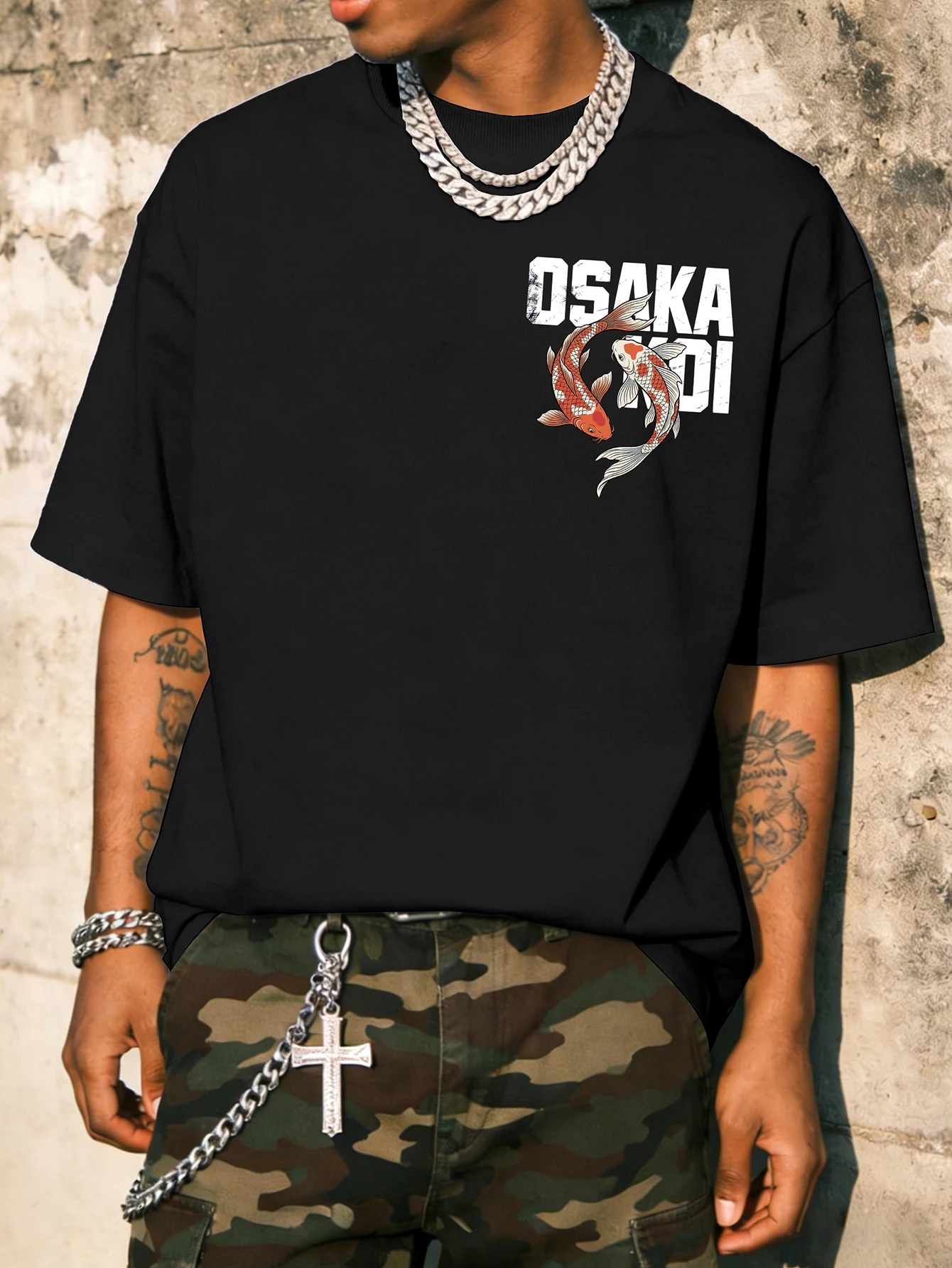 メンズ オーバーサイズ 日本のストリートウェア Tシャツ ブ - Streetwear Brand Osaka のレビューと価格