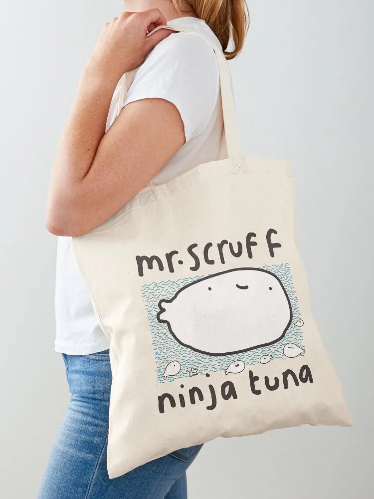 

Mr Scruff Ninja tuna Tote Bag Women's shopper cute tote bag custom canvas bag canvas bags