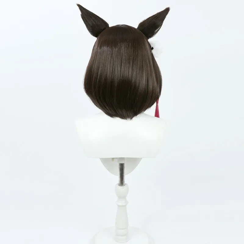 الأزرق الأرشيف Hisada Izuna شعر مستعار تأثيري بني غامق فروة الرأس هدية عيد الهالوين