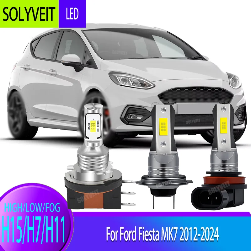 

Водонепроницаемый светодиодный комплект противотуманных фар H15/H7/H11 для Ford Fiesta MK7 2012-2024
