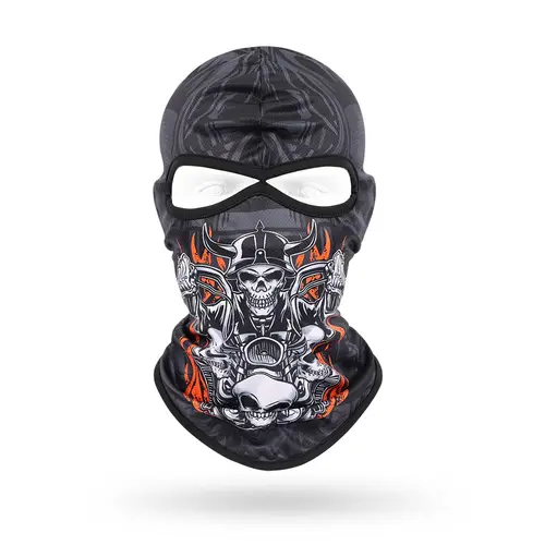 2 Holes Skull Balaclava Outdoor Motorcycle Riding Face Mask Windproof Caps Rider Head Cover Ski Masks MTB Bicycle Headgear - Image 25