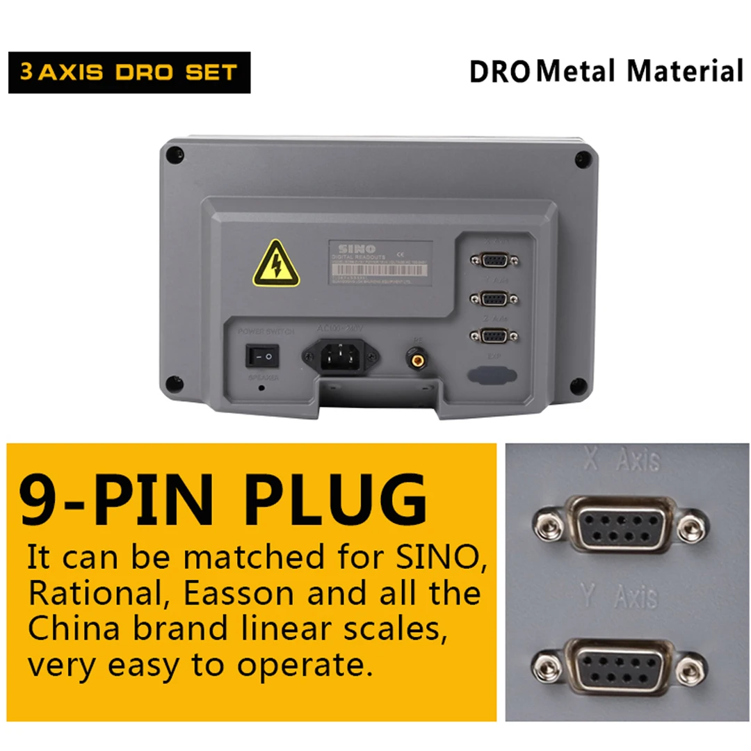 Cnc Milling Machine Lathe Grinder 2 Axis Lathe Viewer Linear Scale Grating Ruler Digital Display Dro Linear Scale Dro 3 Axis