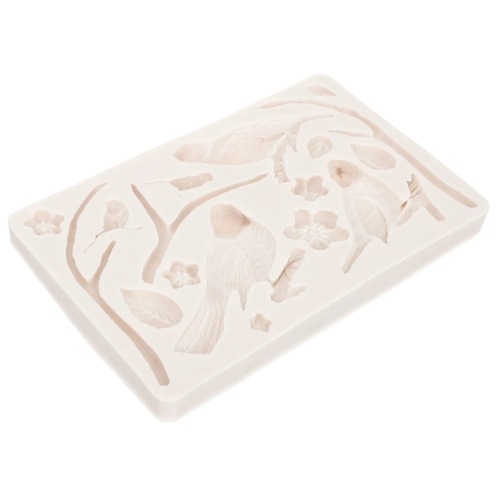 

Silicone Baking Mold Flower Bird Design Safe Hygienic Grade Candy Chocolate Biscuit Temp Kitchen