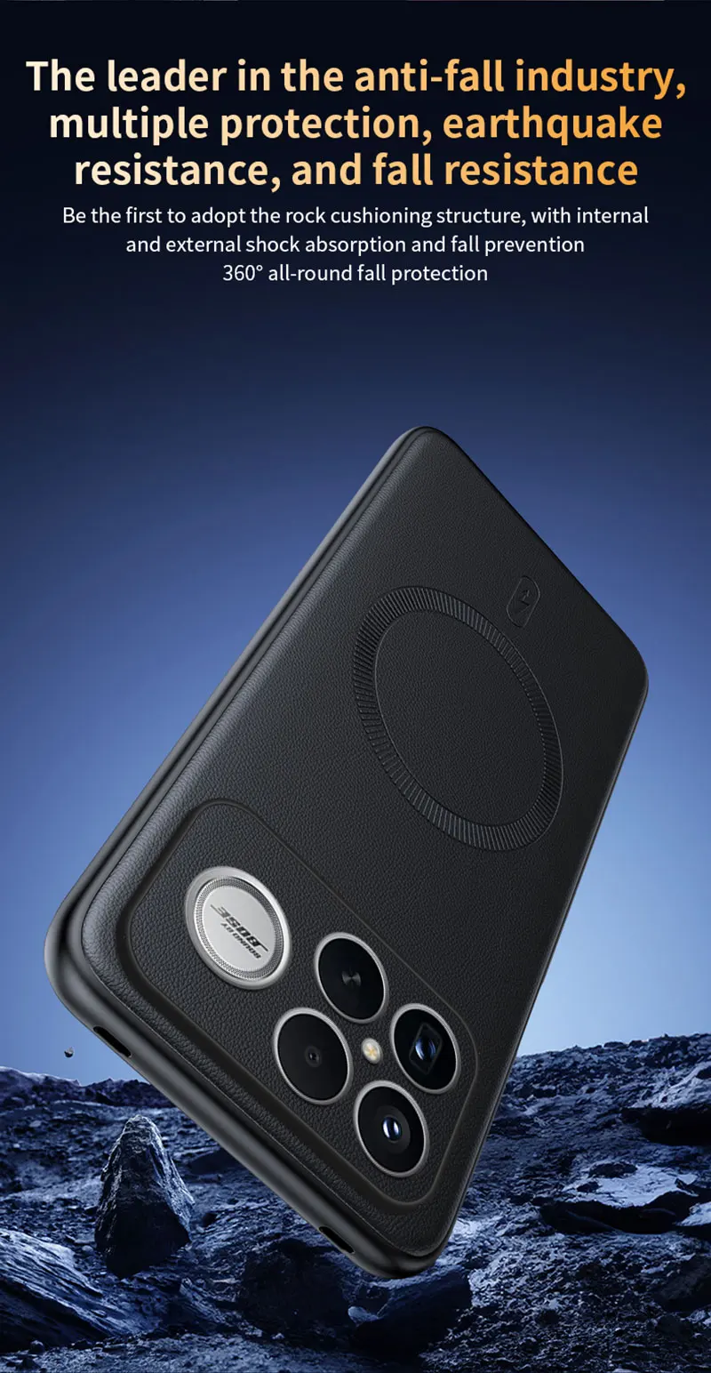Für Redmi K90 Pro Max Hülle Magnetische Leder-Schutzhülle Für Redmi K90 Pro Max Anti-Fingerabdruck Rutschfest PC+TPU – Detail 15
