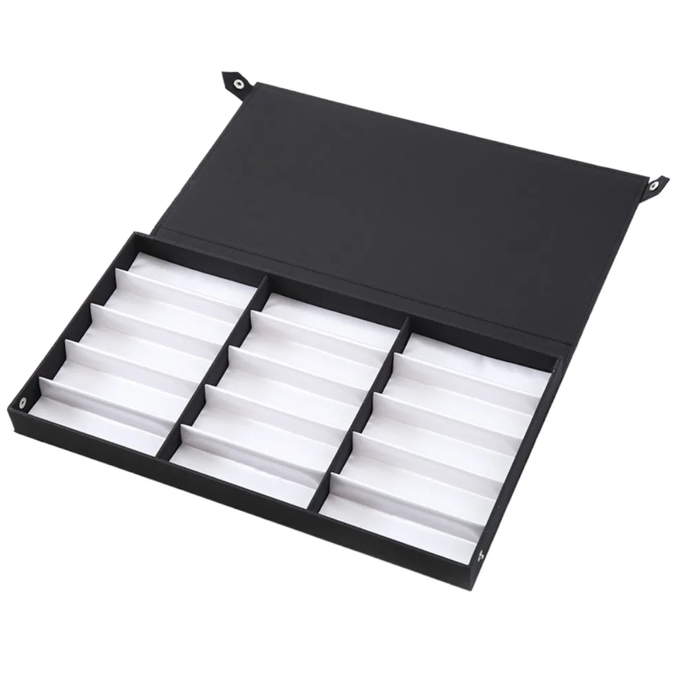 

Portable 5/8/15 Slot PU Glasses Case Eyewear Holder Jewelry Organizer Sunglasses Box Grids Jewelry Display Box Men