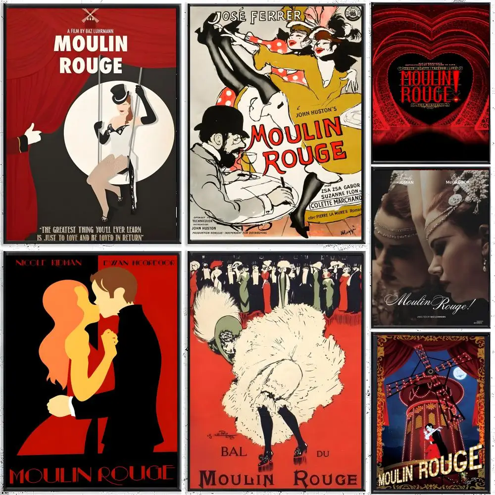 Pôster do filme M-moulin Rouge, pôsteres clássicos e impressões de arte de parede são adequados para salas de estar, quartos, bares