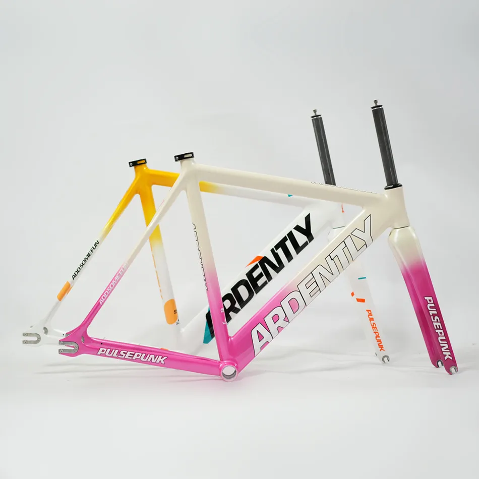 

Набор рамок Ardently PULSE PUNK, рама и вилка для велосипеда Fixie, односкоростные детали для велосипеда, алюминий 700C 6069, карбоновая вилка
