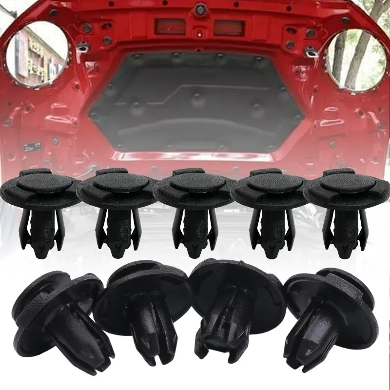 

50/10Pcs 8mm Hole Boot & Trunk Trim Clips Auto Fastener for Nissan Qashqai Juke Pathfinder Replacement Car Clamp Buckles