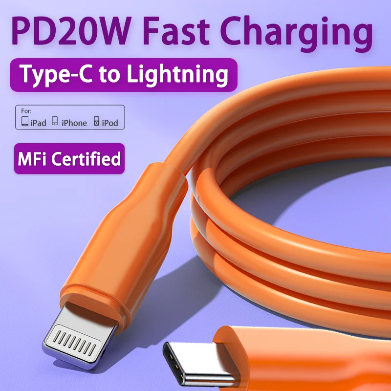 

MFi PD 20W USB C to Lightning Fast Charging for iPhone Cable 14 13 12 11 Pro Max 6 7 8 X XS XR Phone Charger Type C Cable