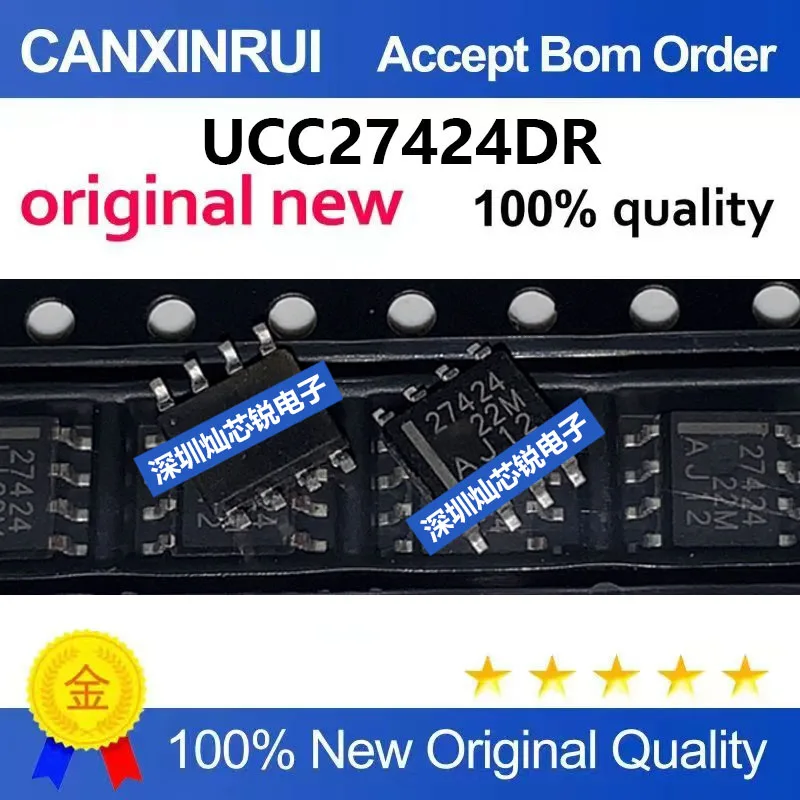 (5-100pieces)Brand new original UCC27424DR 27424 SMD SOP8 Gate Driver IC
