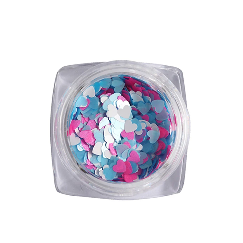 Festive Manicure Gel Polish Sparkling Nails Manicure Accessories Valentine's Theme Long-lasting Shine Sequins Nail Glitter