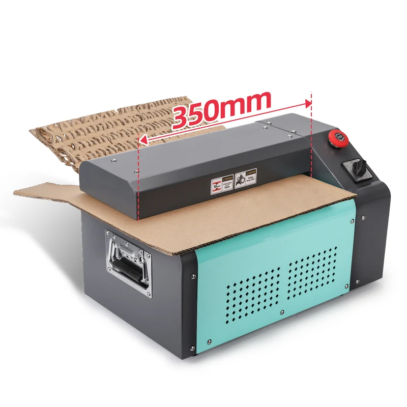 

New 350mm recycled second-hand corrugated box mini cutter honeycomb board shredder packaging material