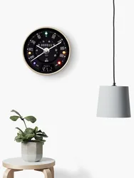 Classic Mini Speedometer Wall Clock, Easy to Read, Wall Mounted Clock with Silent, Home Decor, 90 MPH