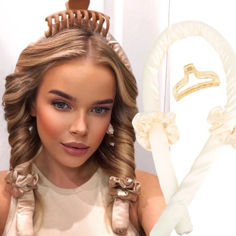 

Foam No Heat Sleeping Curling Iron Hairdressing Big Wave Curling Iron Lazy Curl Wave Styler DIY Hair Styling Tools Hair Styling