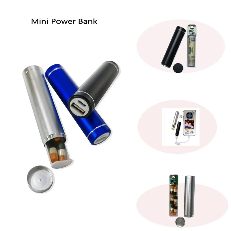 محطة شحن وهمية قوة البنك المحمولة تحويل الجيب سر خبأ خزائن تخزين مقصورة علب الحاويات إخفاء العناصر