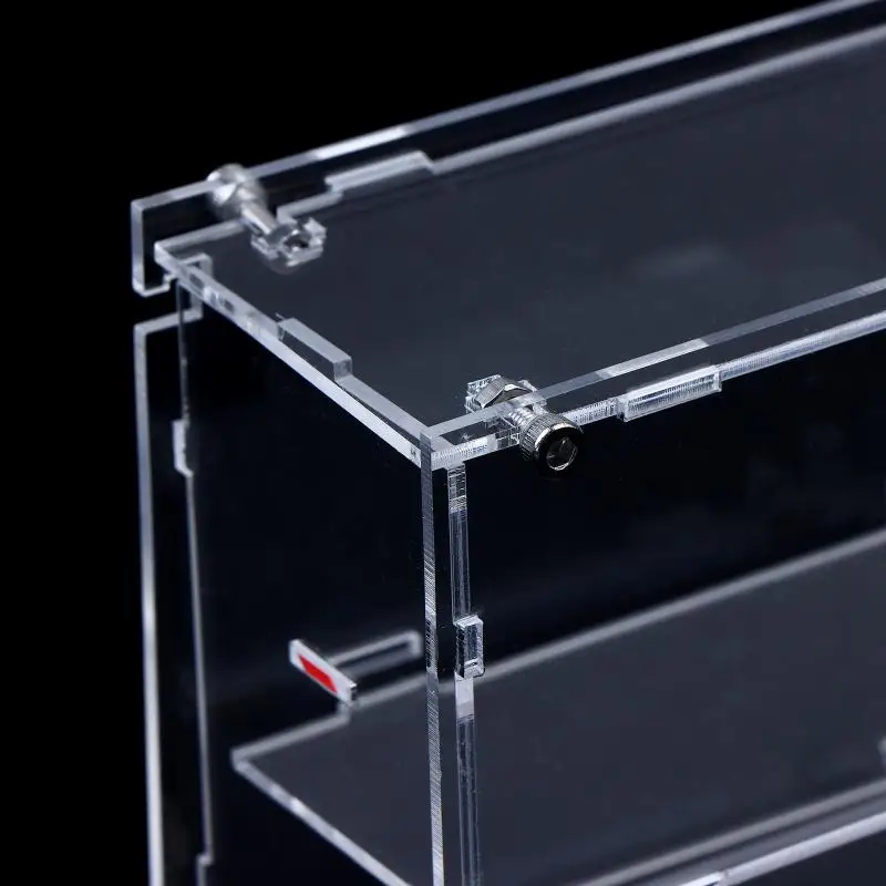 1pcs 1/64 Model Cars Acrylic Display Case Fit For Mini Size Min Tomica Assembled Dust Proof Box Cabinet Toy Vehicles Parts