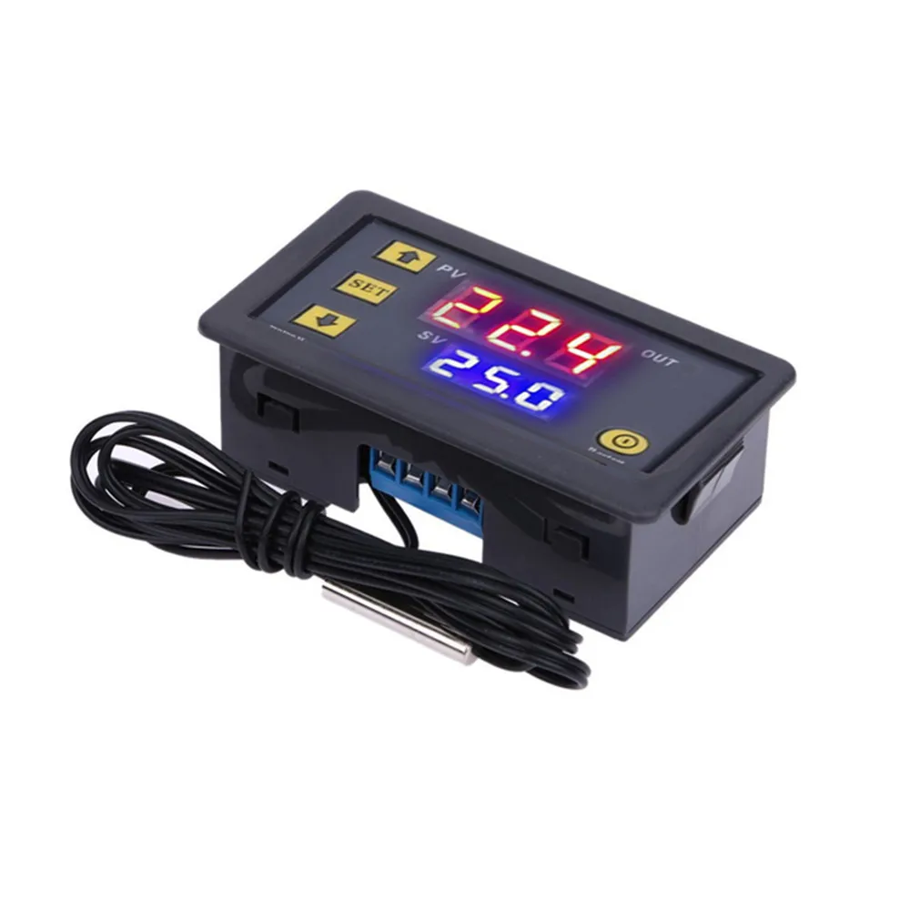 W3230 regolatore di temperatura digitale 12V 24V 220V linea sonda termostato regolatore termoregolatore riscaldamento raffreddamento interruttore di controllo