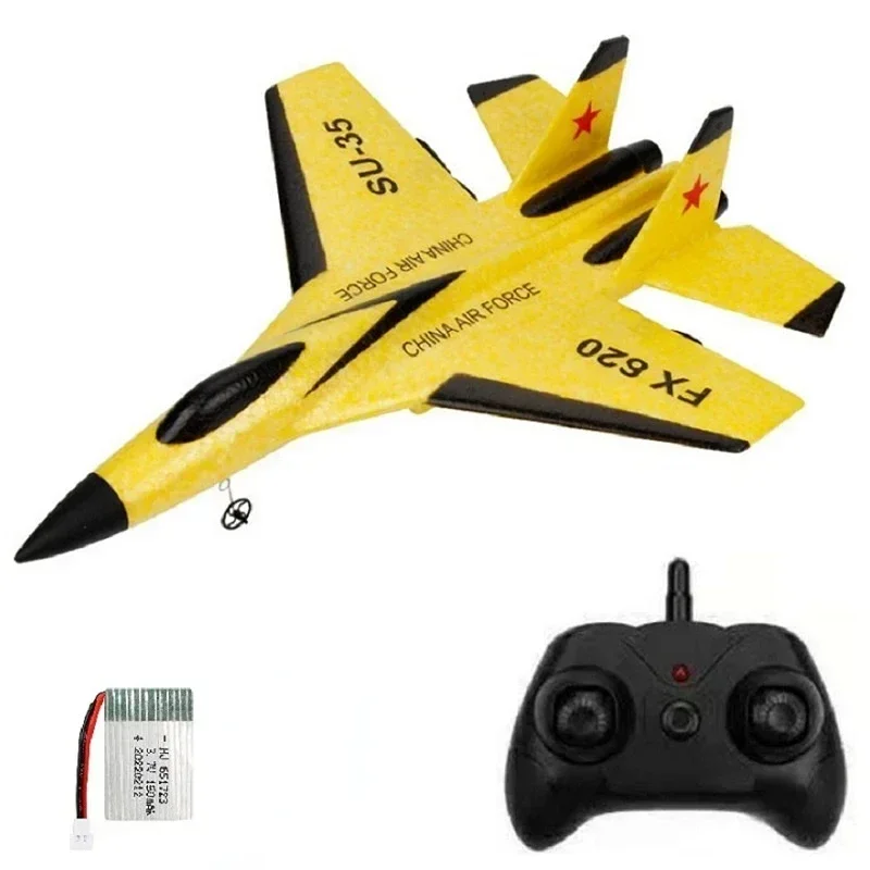 

2.4G Glider RC Drone Flanker-E SU35 Fixed Wing Airplane Remote Control Airplane Electric With LED Outdoor Toys RC Plane SU-35