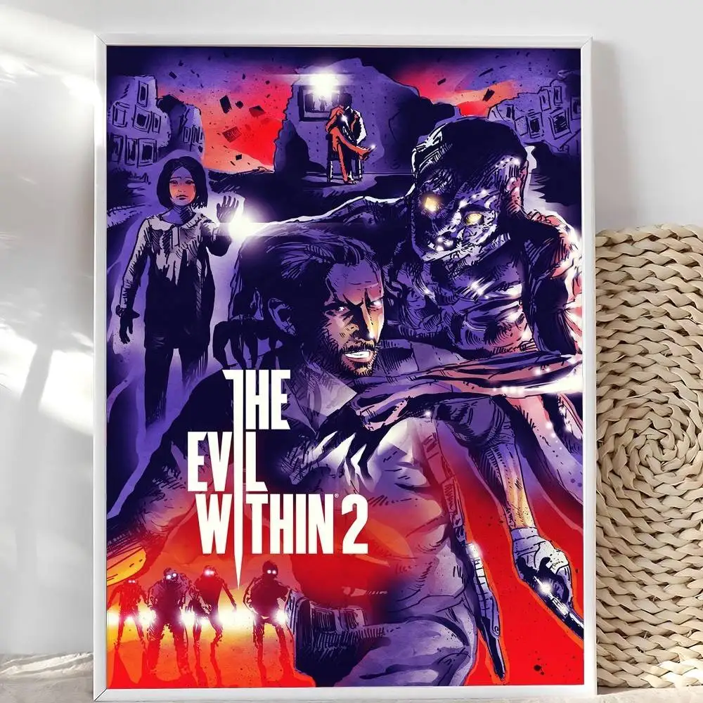 ملصق The E-Evil داخل الكسر النفسي ملصقات لاصقة مقاومة للماء ملصق ورقي للمقهى وبار ديكور المنزل