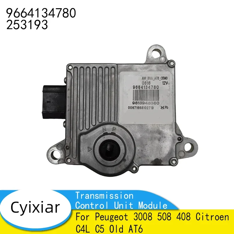 Genuine Gearbox Transmission Control Unit Module 9664134780 253193 For Peugeot 3008 508 408 Citroen C4L C5 Old AT6