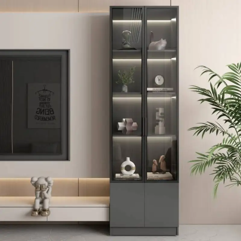 

Office Nordic Display Cabinet Glass Organizers Apartments Living Room Cabinets Luxury Modern Szafki Do Salonu Furniture Home