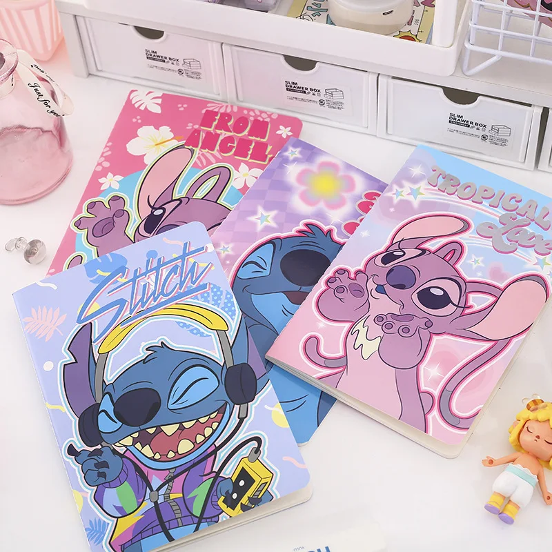 

Disney Stitch A5 Notebook Kawaii Cartoon Anime Print Diary Notepad Kids Learning Stationery School Supplies Friend Birthday Gift