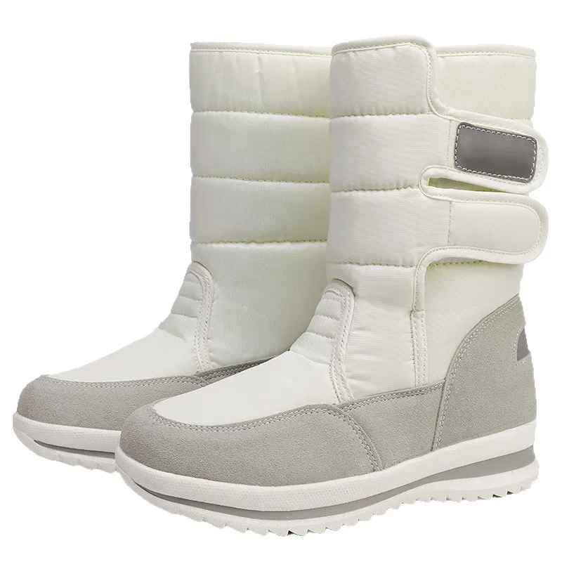 Snow Boots Women's High Shoes Big Size Anti-Slip White Shoes Women's Boots Trend 2026 New Platform Shoes For Woman Flats Fashion