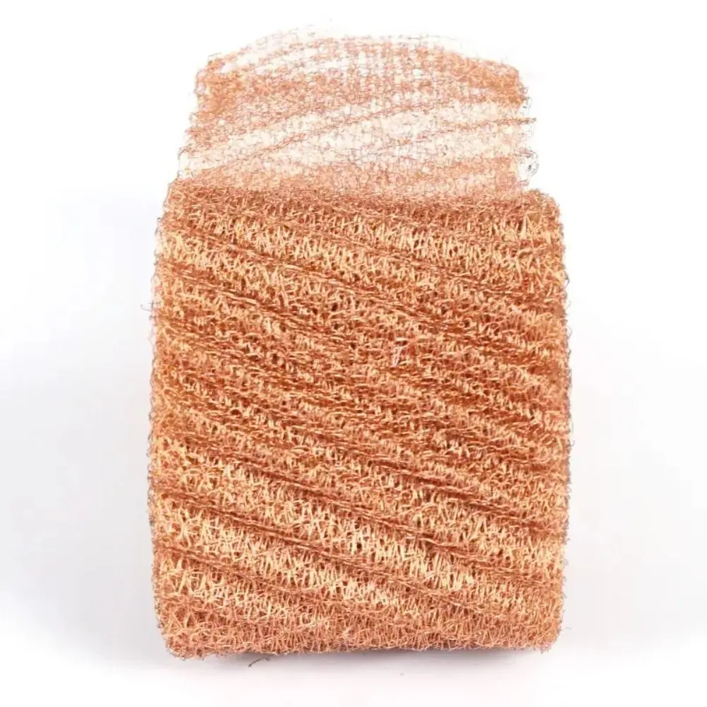 Food Grade Pure Copper Wire Mesh Durable Multifunctional Anti-snail Filter Length 12.7 Pure Copper Woven Screen Filter Home Brew