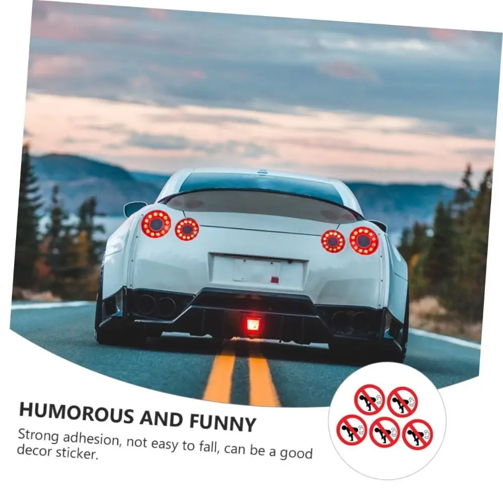 PVC Fun and Civilized Car Stickers No Farting Stickers Car Window Sticker Dog Peeing Is Forbidden Stickers Logo Stickers