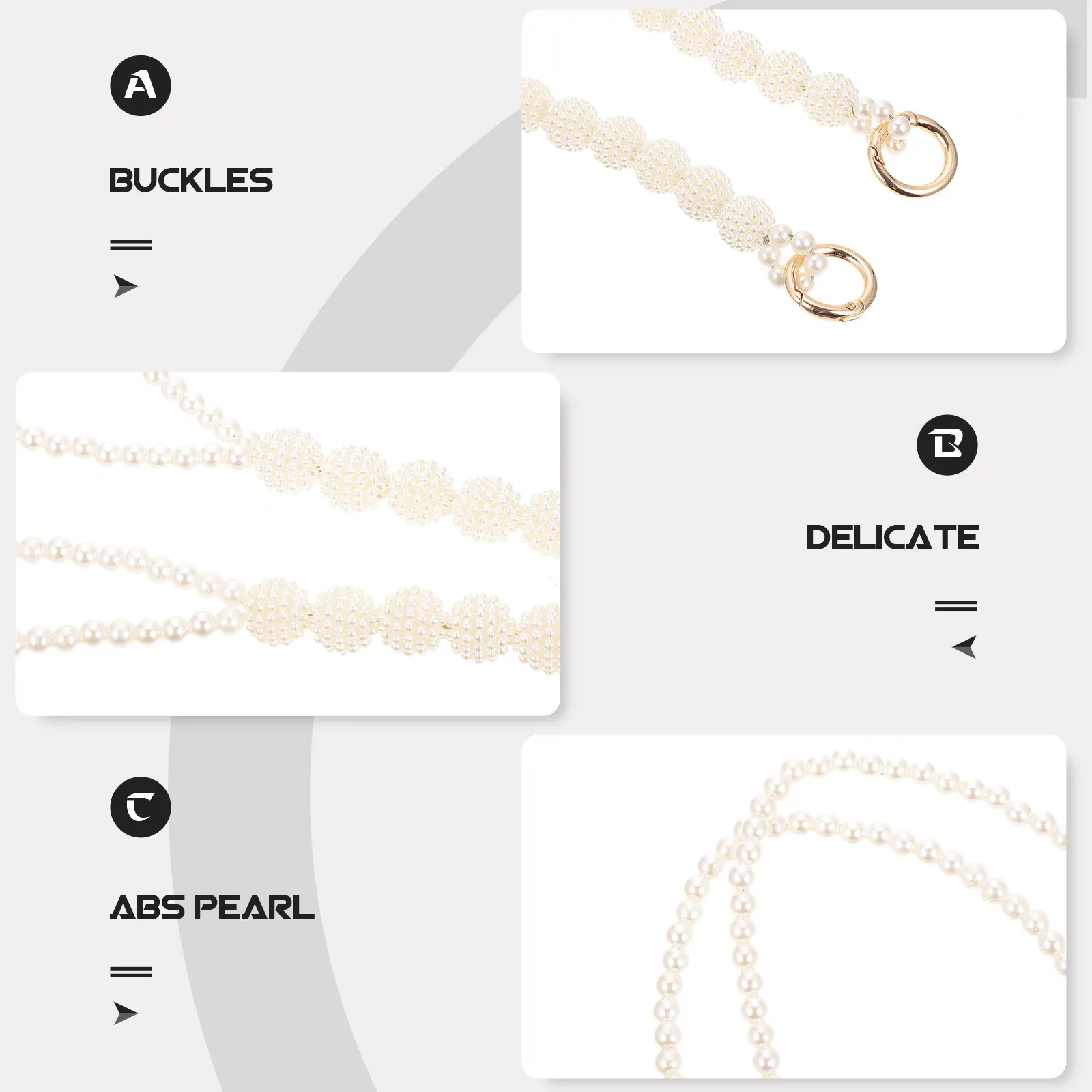 

1 шт. Жемчужная цепочка для сумки: стильный, модный, декоративный ремень на плечо, замена для сумок, клатчей, мини-сумок, ремешок для самостоятельного изготовления сумок