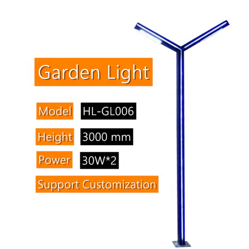 customized outdoor double head 30W*2  LED garden landscape lights