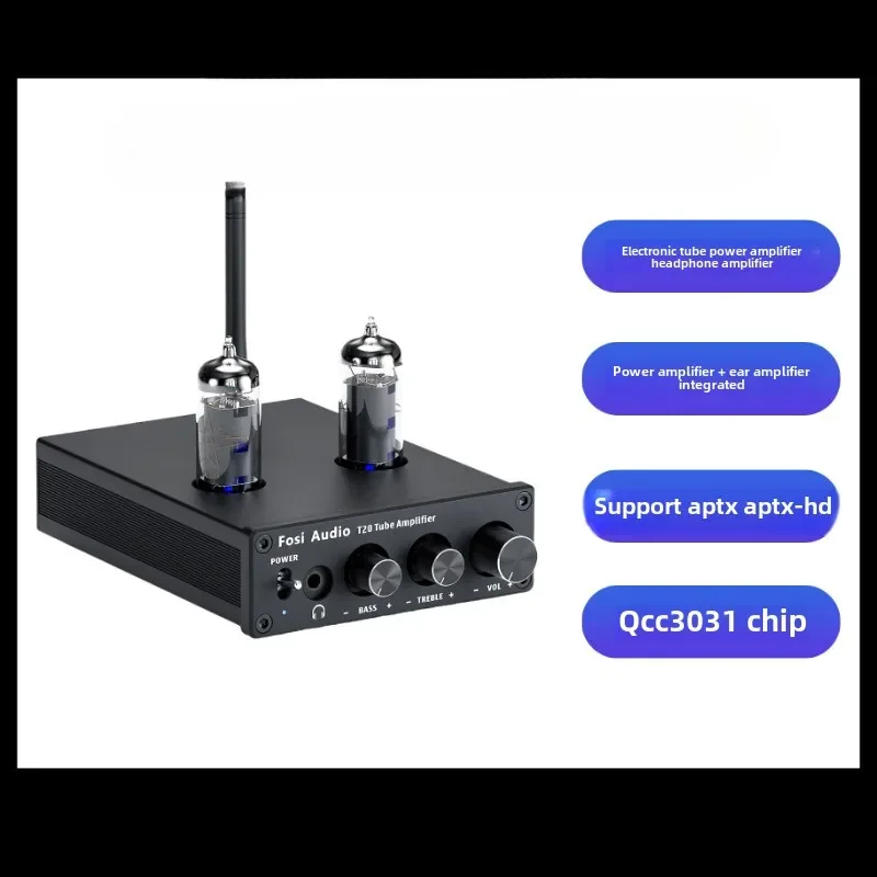 

T20 Power Amplifier Bluetooth Tube Amplifier Stereo Amplifier Audio 50W Power