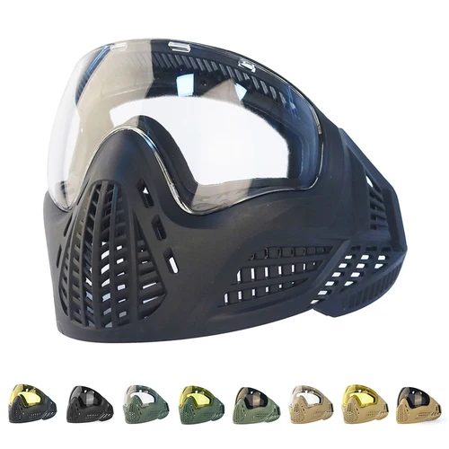 Imagen 1 del producto Máscara fantasma táctica con gafas antiniebla, máscara facial completa Airsoft para exteriores, juegos de guerra, caza, Paintball, máscara protectora