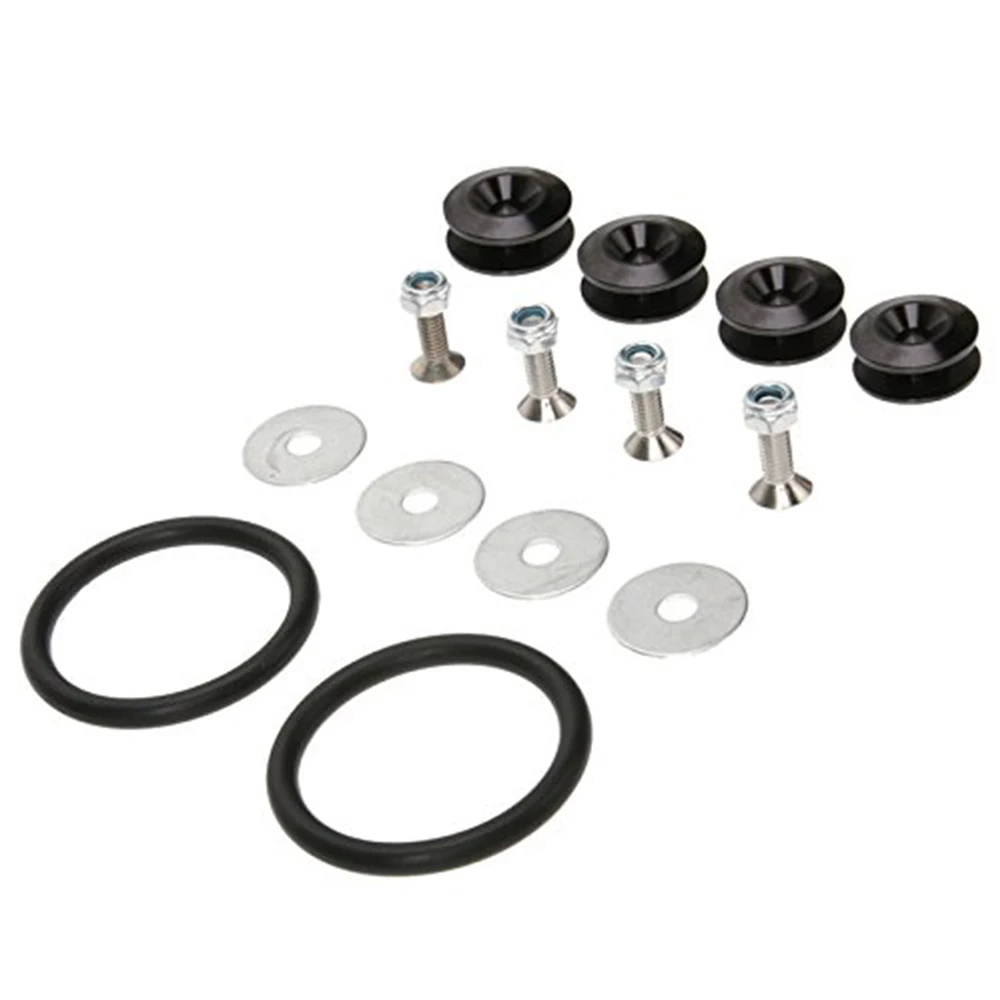 مجموعة أدوات تثبيت المصد الأمامي والخلفي العالمي متعددة الألوان مع علامات تبويب تحرير وحلقة دائرية لإنجراف السباق