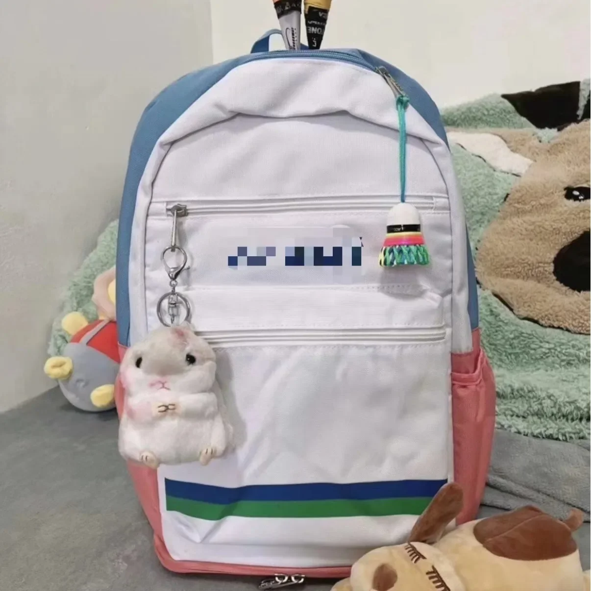 Badminton Bag, Backpack, Men's YY Tennis Racket Bag, Women's Anti-wear and Waterproof Professional Backpack.