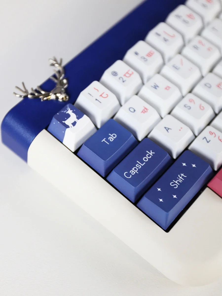 

Lin Shenjian deer winter love theme original design PBT keycap hot sublimation process 150 keys