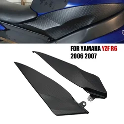 YZFR6 Motorcycle Accessories ABS Black Plastic Gas Tank Side Trim Cover Guard Fairing Decoration for Yamaha YZF R6 2006 2007