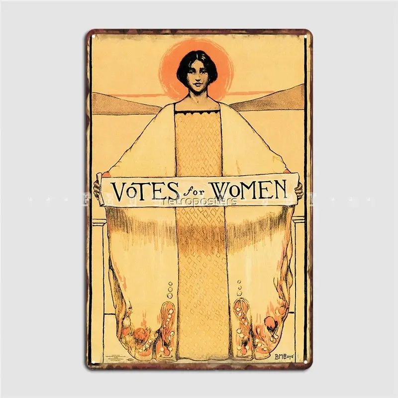 Votes For Women 1913 American Woman's Suffrage Political Propaganda Art Metal Plaque Poster Wall Mural Painting Tin Sign Poster