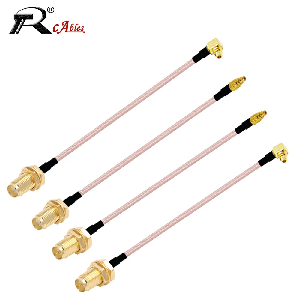 10PCS/LOT SMA to MMCX Cable RP-SMA / SMA Female to MMCX Male Straight 180°/ Right Angle 90° PLUG RG178 Pigtail RF Coaxial Jumper