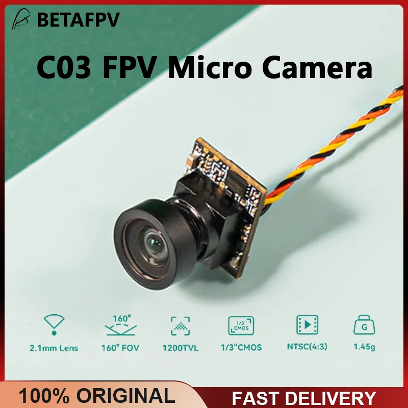 BETAFPV C03 FPV Micro Camera 2.1mm Lens 1/3'' CMOS Sensor 160° FOV Suit For M03 5.8G VTX For FPV Quadcopters