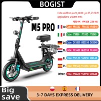 Bogist M5 Pro Adult Electric Scooter City E-Scooter For Men 500W 48V 15AH Battery 12.5 Inch City Tires Escooter E-Scooter