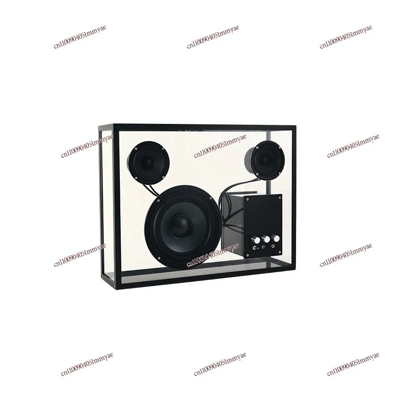 Transparent audio ornament creative birthday gift square acrylic bluetooth speaker