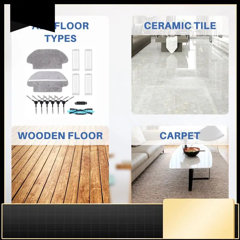

Щеточные тряпки, роликовый HEPA-фильтр для Xiaomi Mop P Viomi V2 Pro V3 SE V-RVCLM21B, аксессуары, запчасти для робота-пылесоса-N37R