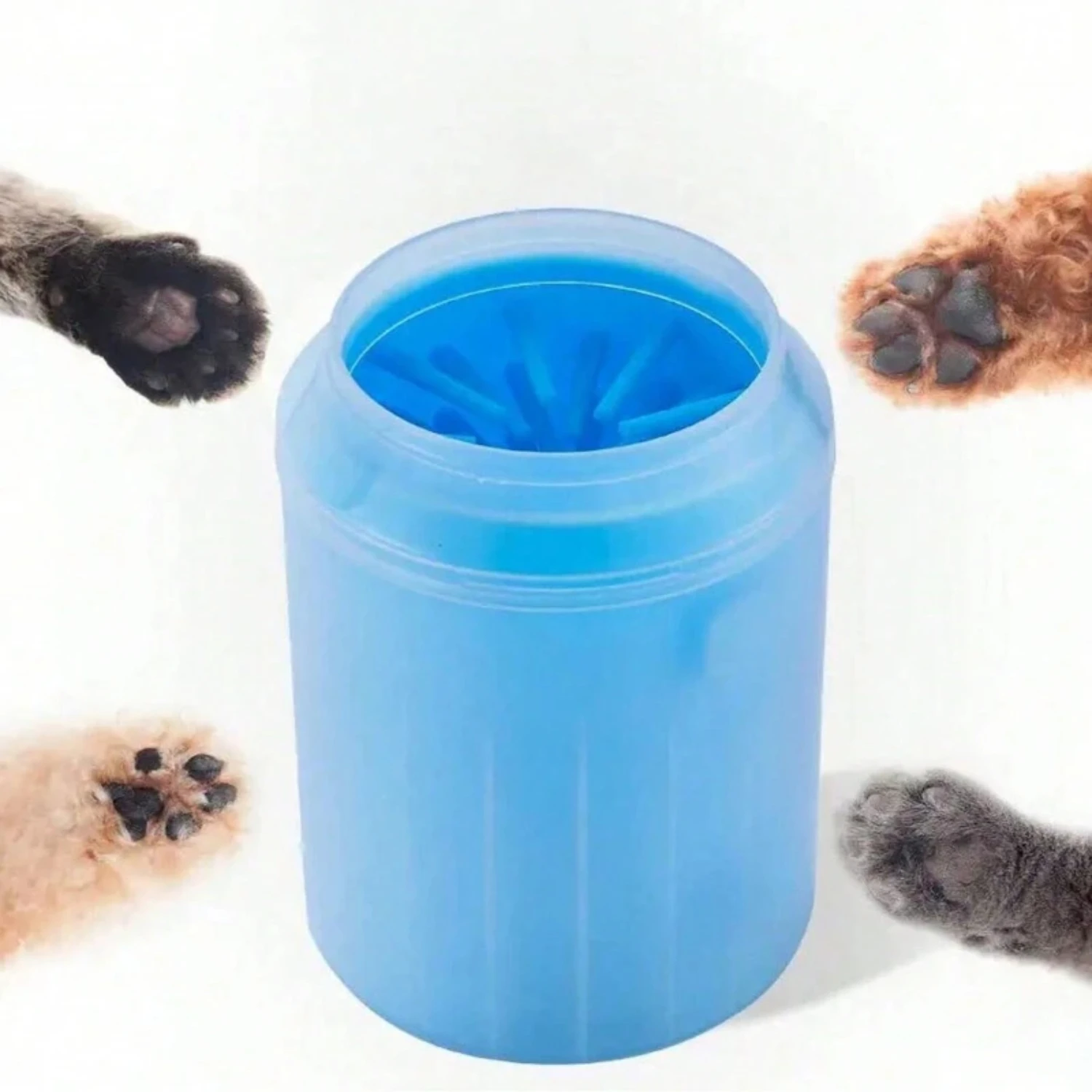 New Portable Soft Silicone Pet Paw Cleaner Brush for Cats and Dogs - 1 Piece, Gentle Foot Washing Cup