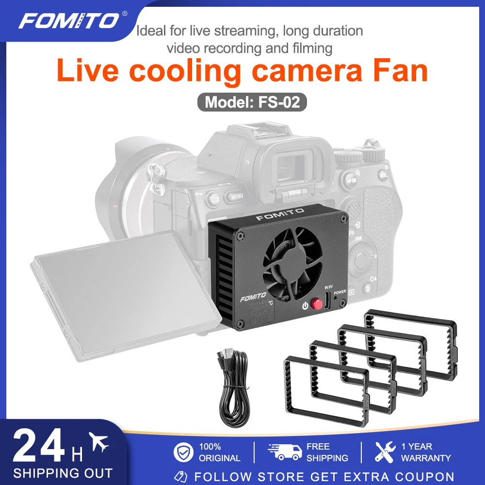 

FOMITO Полупроводниковый охлаждающий вентилятор для камеры Rapid Cooler System Радиатор для Sony Canon FUJIFILM Nikon