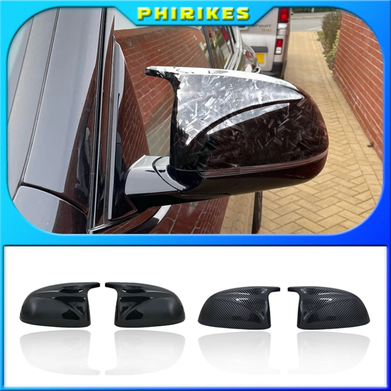 

For BMW X3 G01 X4 G02 X5 G05 X6 G06 X7 G07 2018 2019 2020 M style black rearview mirror cover X3M Look rearview mirror cover