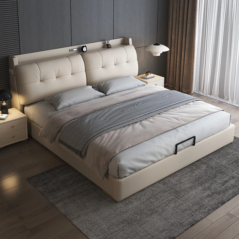 

Organiser Frame Bed Handles Unique Modern Nightstands Lounge Bed Queen Size Headboards Meubles De Chambre Home Accessories