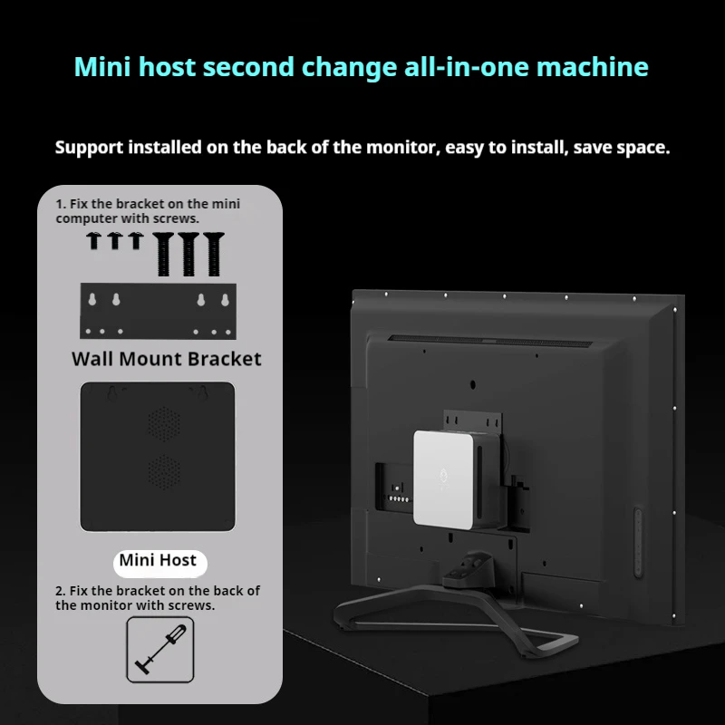 Genmachine-Mini PC de jeu, prend en charge Windows 11, écran DDR5 6600 MHz, R5 6800H ES R5 7640HS ES R7 4800 H ES R9 6900HX ES WiFi 6