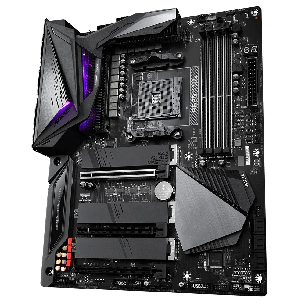 

B550 AORUS MASTER Socket AM4 DDR4 128GB PCI-E 4.0 ATX Desktop Motherboard