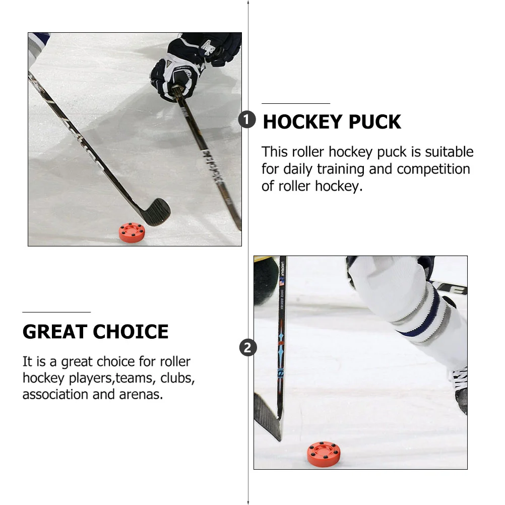 3 Pcs Street Hockey Puck Ball Training Roller Game Practicing Inline Nylon Men Women